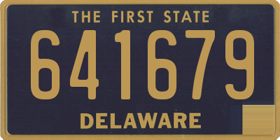 DE license plate 641679