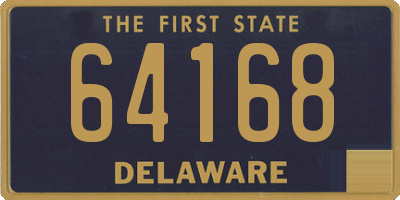 DE license plate 64168