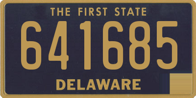 DE license plate 641685