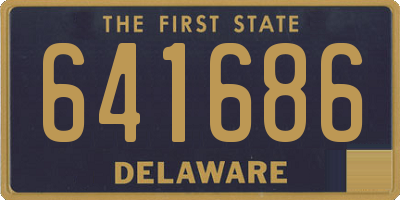 DE license plate 641686