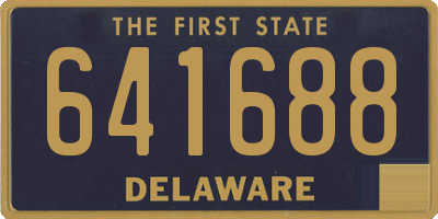 DE license plate 641688