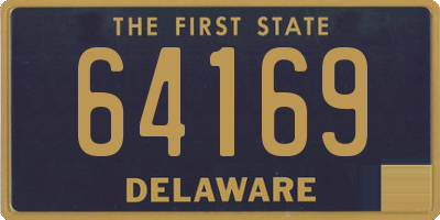 DE license plate 64169