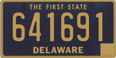 DE license plate 641691