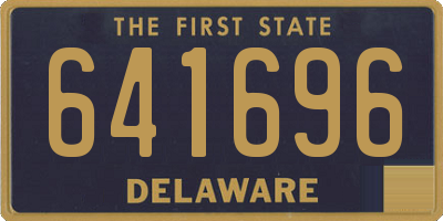 DE license plate 641696