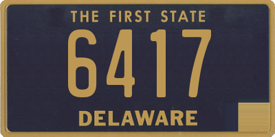 DE license plate 6417