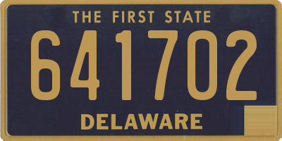DE license plate 641702