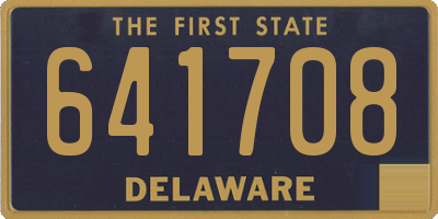 DE license plate 641708