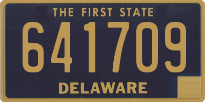 DE license plate 641709
