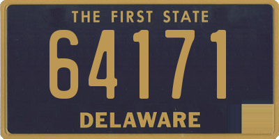 DE license plate 64171