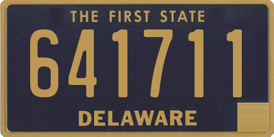 DE license plate 641711