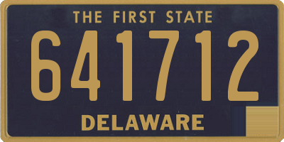 DE license plate 641712