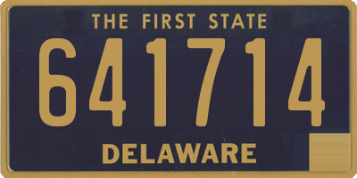 DE license plate 641714