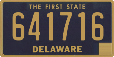 DE license plate 641716