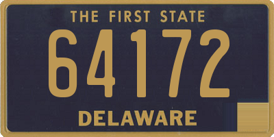 DE license plate 64172
