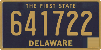 DE license plate 641722