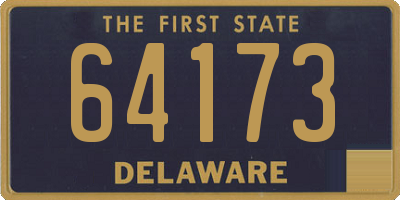 DE license plate 64173