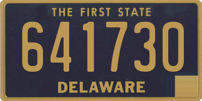 DE license plate 641730