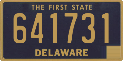 DE license plate 641731