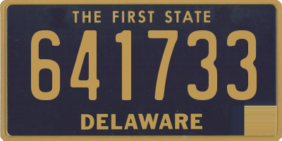 DE license plate 641733