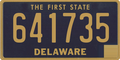 DE license plate 641735