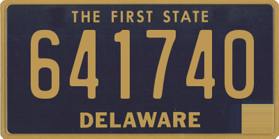 DE license plate 641740