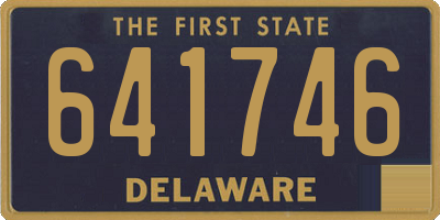 DE license plate 641746