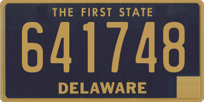 DE license plate 641748