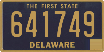 DE license plate 641749