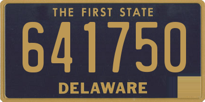 DE license plate 641750