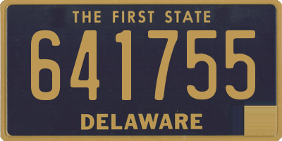 DE license plate 641755