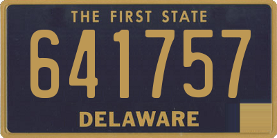 DE license plate 641757