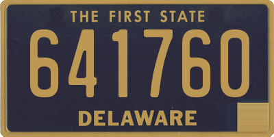 DE license plate 641760
