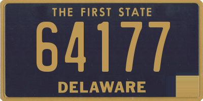 DE license plate 64177