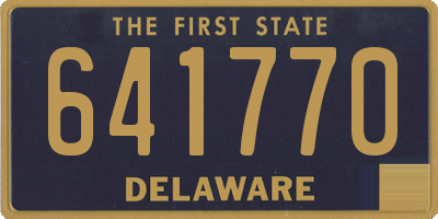 DE license plate 641770
