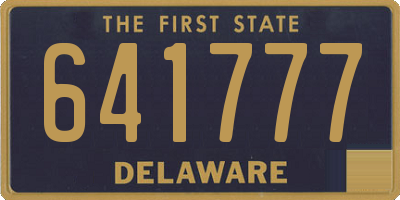 DE license plate 641777