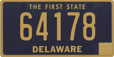 DE license plate 64178
