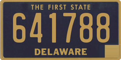 DE license plate 641788