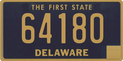 DE license plate 64180