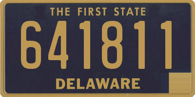 DE license plate 641811