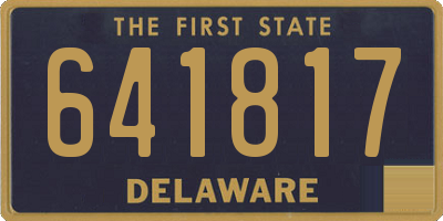 DE license plate 641817