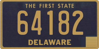 DE license plate 64182