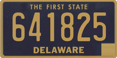DE license plate 641825