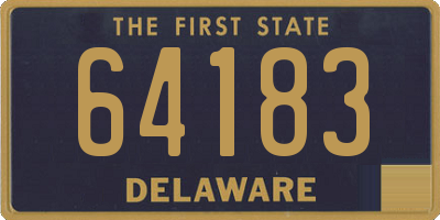 DE license plate 64183