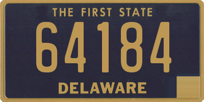 DE license plate 64184