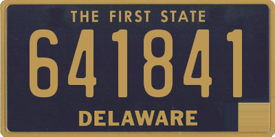 DE license plate 641841