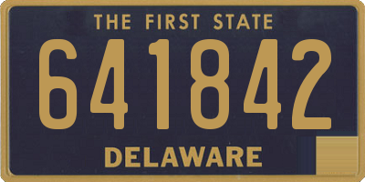 DE license plate 641842