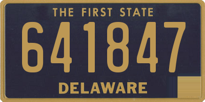 DE license plate 641847