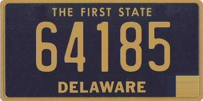 DE license plate 64185
