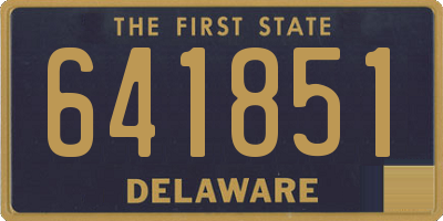 DE license plate 641851