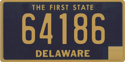 DE license plate 64186